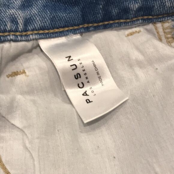 PacSun Light Wash MOM JEANS ripped, distressed 30 - Picture 3 of 7
